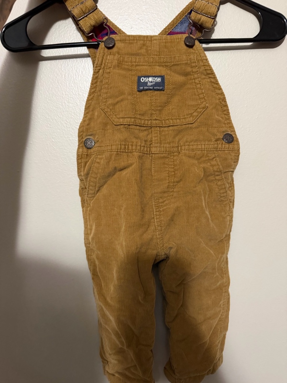 OshKosh B'gosh Corduroy Overalls in Mustard Gold